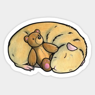 Sleeping Guinea Pig Sticker